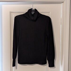Loft Turtleneck, Black, Size Small
